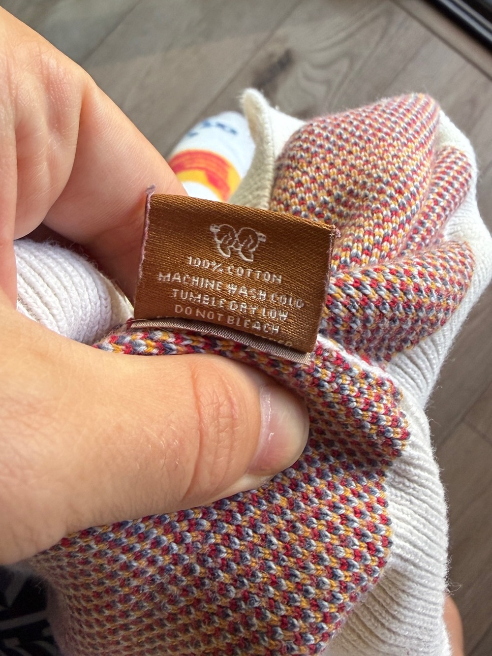 Pp studio pride and purpose Crewneck Sweater in Cream with Multicolor Logos - Picture 7 of 9